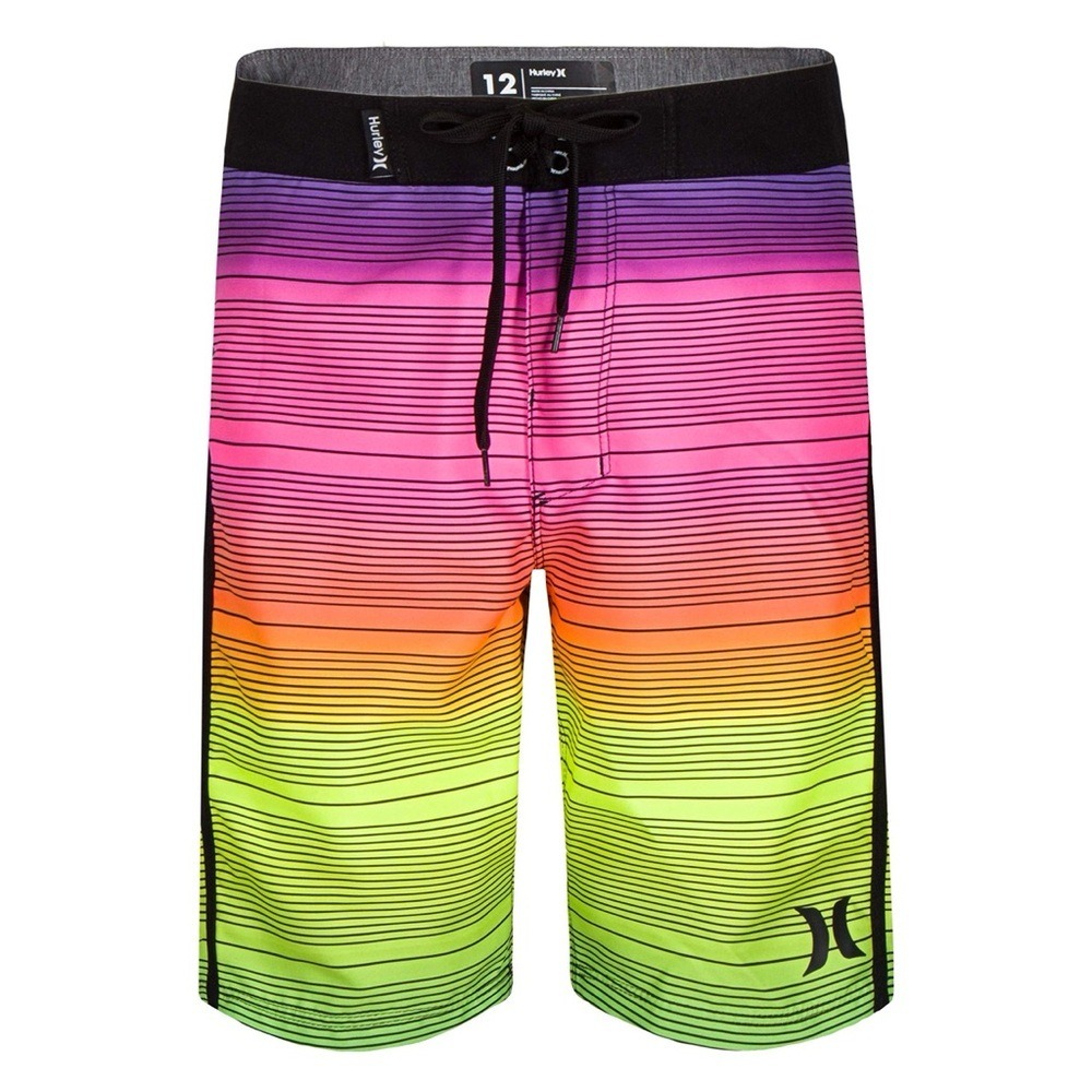 NWOT Hurley Boys' Classic Board Shorts - Multicolor Ombre - Size 8